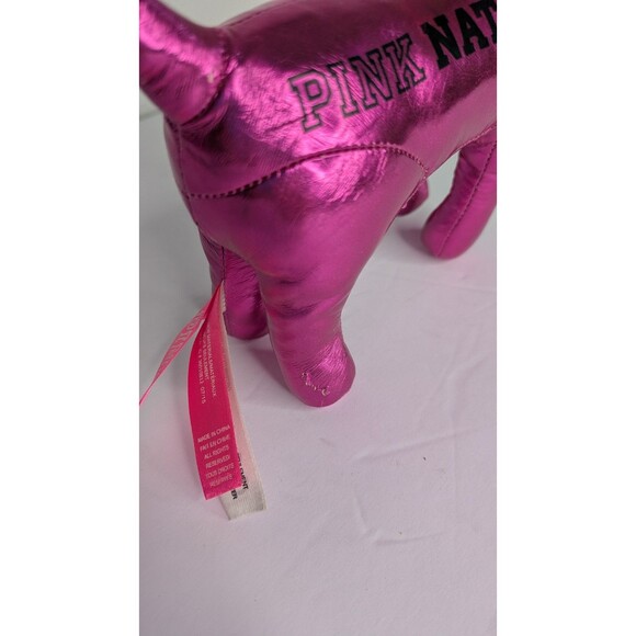Victoria's Secret PINK Mini DOG Shiny Metallic Pink Nation Limited Edition - Picture 8 of 9
